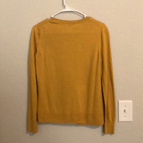 Old Navy Mustard Yellow Button-Up Sweater - Picture 2 of 4